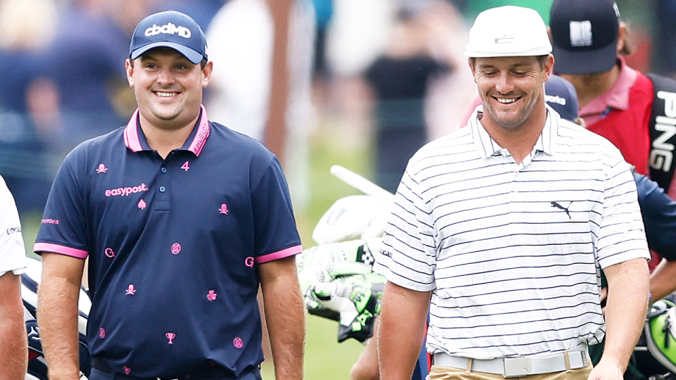 Controversial golfers Bryson DeChambeau (pictured right) and Patrick Reed (pictured left) are set to join the LIV Golf league. (Getty Images)