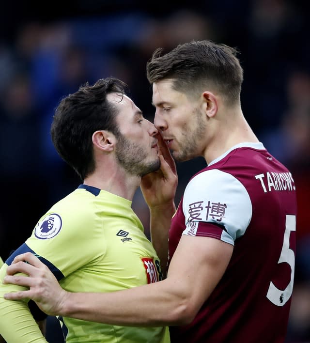 Adam Smith (left) and James Tarkowski