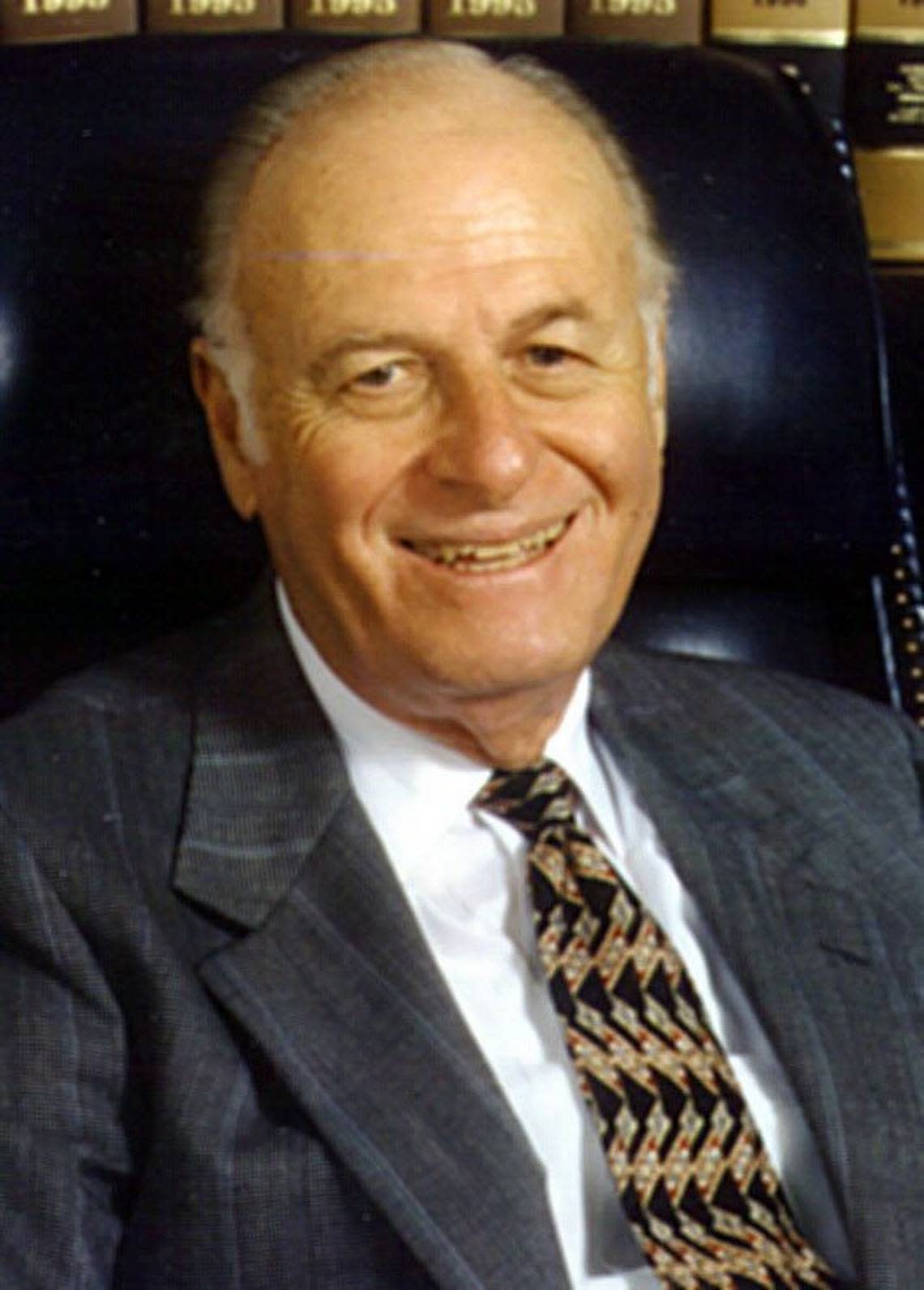 File photo of Stanley Tate, a Miami real estate developer who funded Florida Prepaid College Plan, built homes from Miami Beach to Texas, and directed the Resolution Trust to help America through the Savings & Loan financial crisis of the late-1980s and early-1990s.