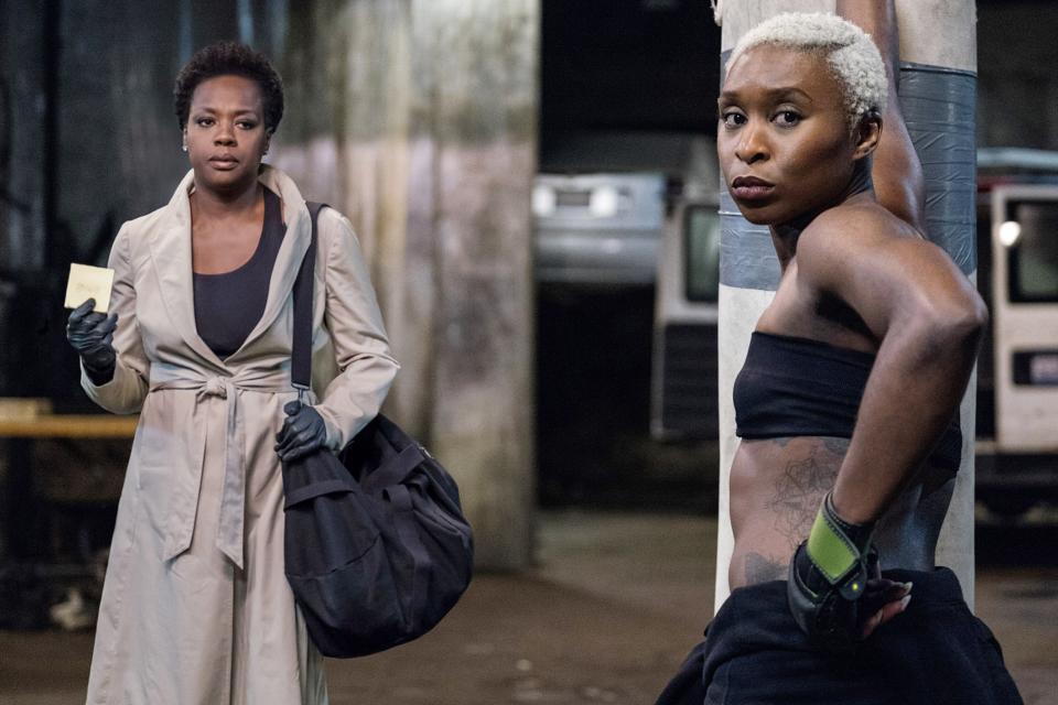 Viola Davis and Cynthia Erivo in Widows, 2018.