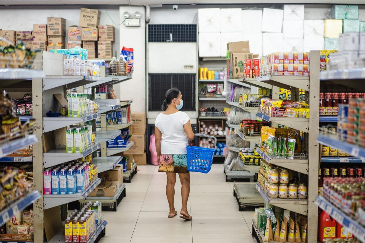 A customer inside a Garcia's Supermarket Inc. store in Quezon City, the Philippines, on Monday, Sept. 5, 2022. Philippines inflation rate rose 6.3% from a year earlier in August, the Philippine Statistics Authority said in a statement on its website.