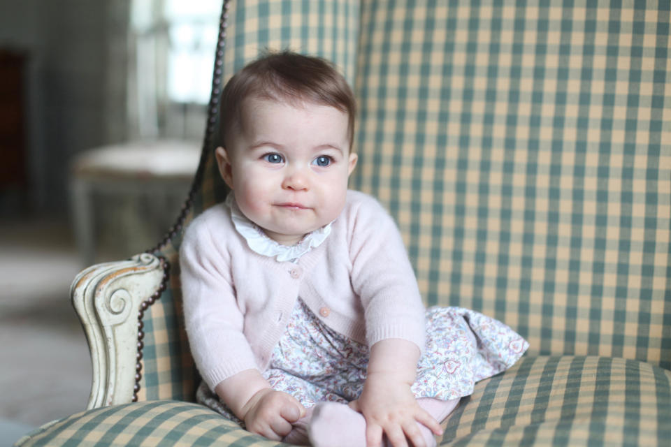 <p>Charlotte looks perfectly poised in this sweet <a rel="nofollow noopener" href="http://www.instyle.com/news/princess-charlotte-new-photos-kate-middleton" target="_blank" data-ylk="slk:photo;elm:context_link;itc:0;sec:content-canvas" class="link ">photo</a> taken by her mom, the Duchess of Cambridge.</p>