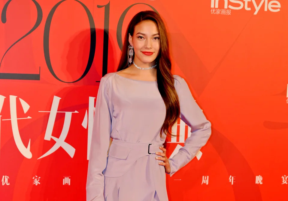 US-born Chinese skier Eileen Gu (aka Gu Ailing) poses on the red carpet of 2019 InStyle Women of Times on December 20, 2019 in Shanghai, China. (Photo by VCG/VCG via Getty Images)