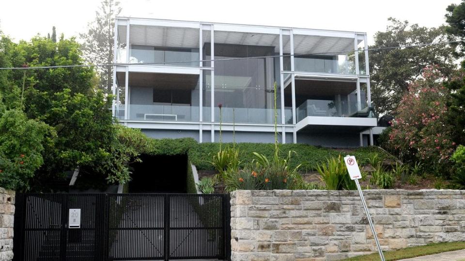 Westpac CEO Brian Hartzer’s glass mansion in Vaucluse.<em> (Image: Jeremy Piper)</em>