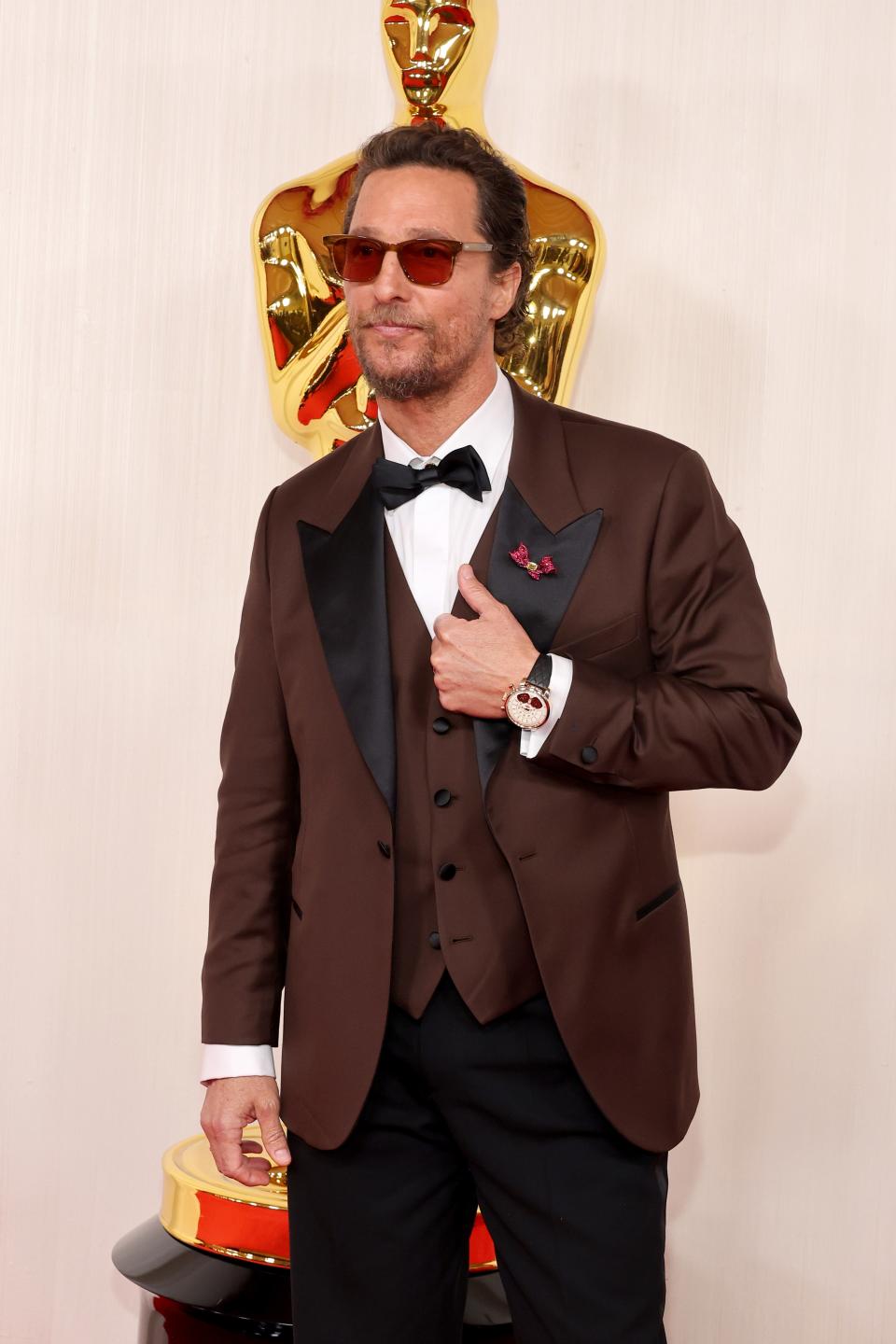 HOLLYWOOD, CALIFORNIA - MARCH 10: Matthew McConaughey attends the 96th Annual Academy Awards on March 10, 2024 in Hollywood, California. (Photo by Mike Coppola/Getty Images)