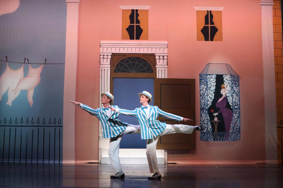 Daniel Pratt, left, and Luke Schaufuss in Frederick Ashton’s “Facade” at The Sarasota Ballet.