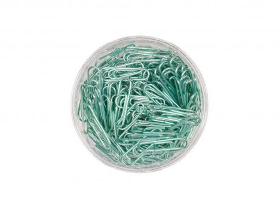 Pretty paperclips can add a pop of colour to a desk and keep your things organised (Paperchase)