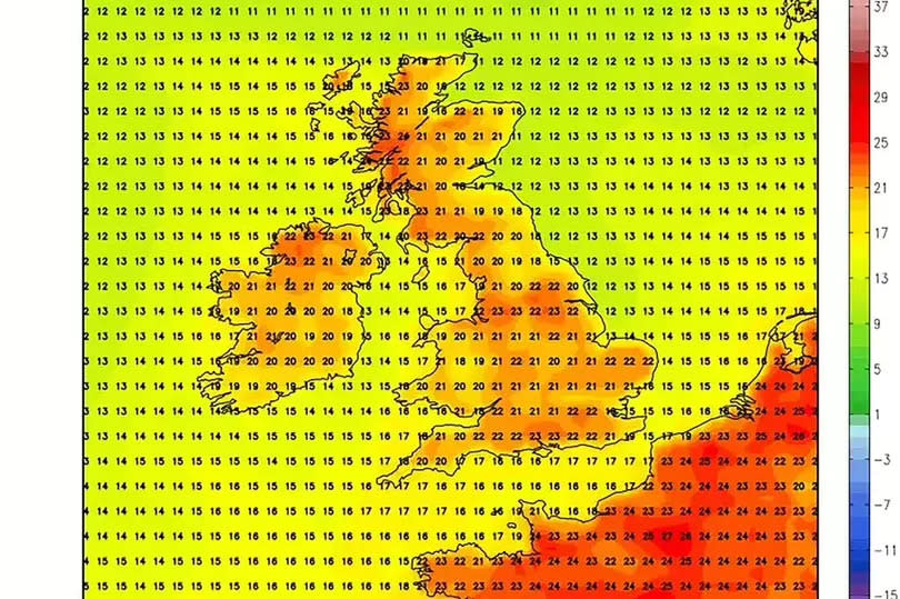 Temperature on May 31