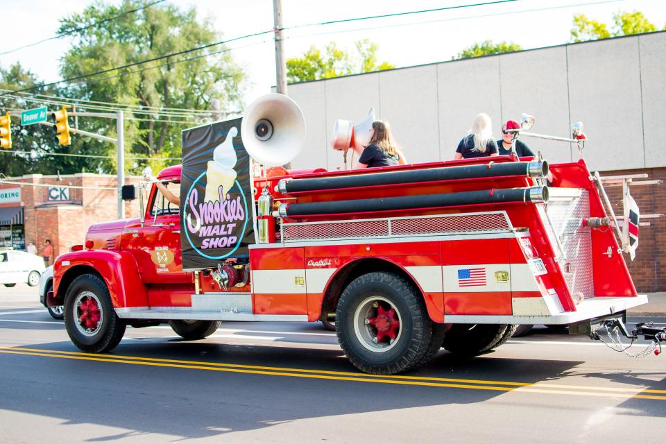 Snookies Malt Shop heads down the parade route at the Beaverdale Fall Festival in Beaverdale in 2018.