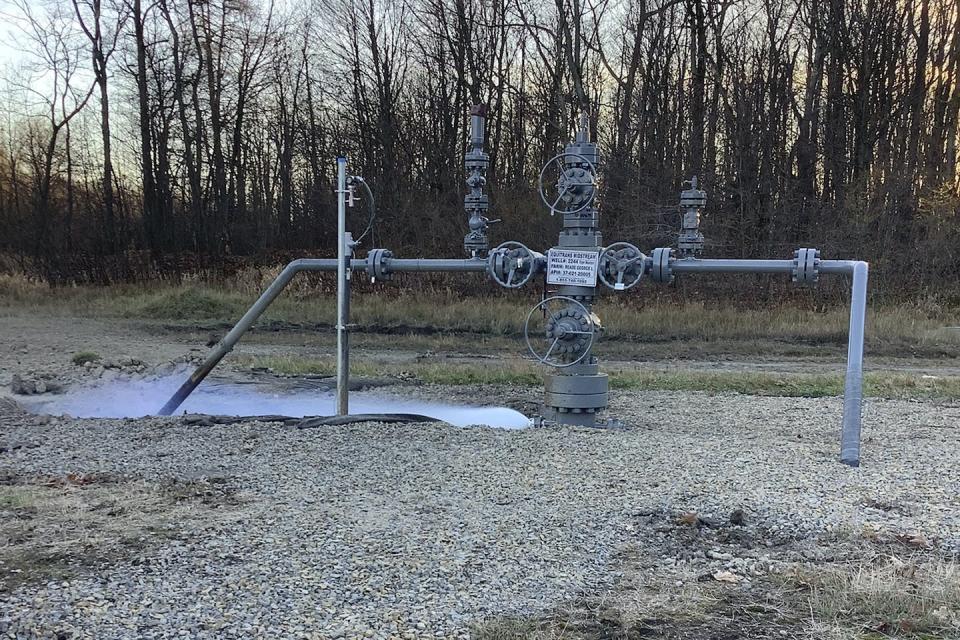 Methane leaks are a major source of greenhouse gas emissions. (Pennsylvania Department of Environmental Protection via AP)