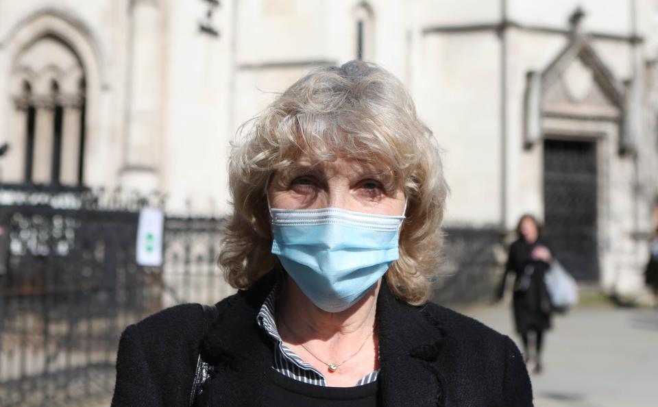 Former subpostmaster Jo Hamilton outside the Royal Courts of JusticePA Wire