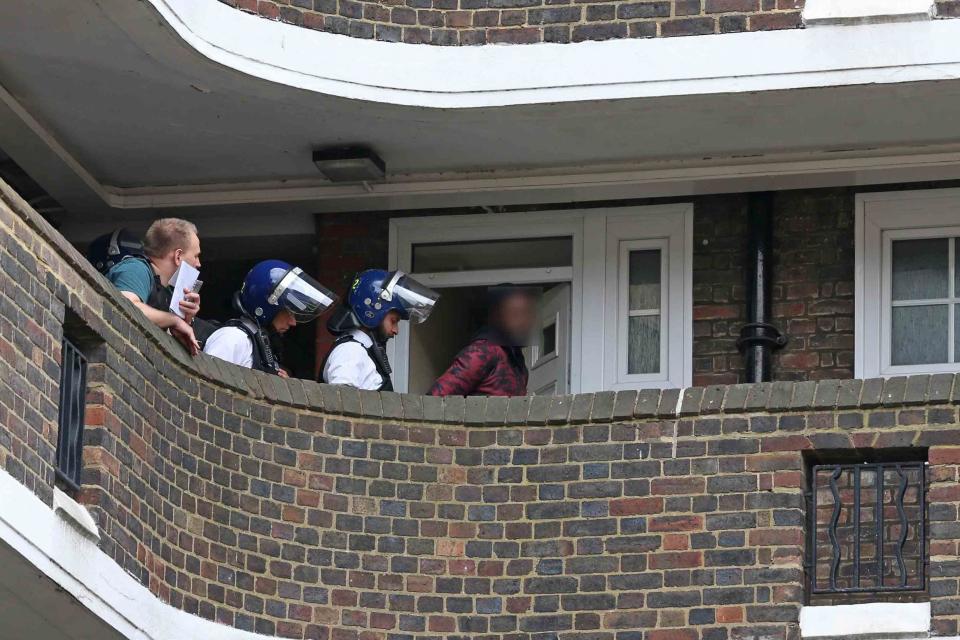 Suspected knifeman arrested after ‘barricading himself’ in north London home