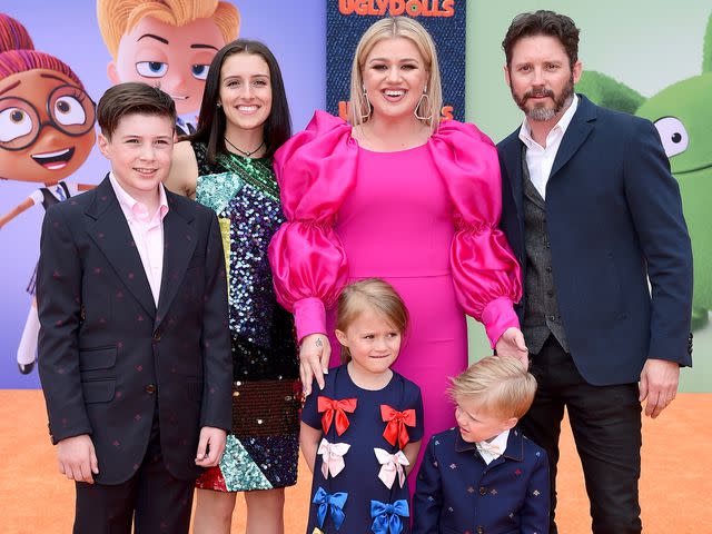 Axelle/Bauer-Griffin/FilmMagic Kelly Clarkson, Brandon Blackstock, Savannah Blackstock, River Rose Blackstock, Remington Alexander Blackstock and Seth Blackstock