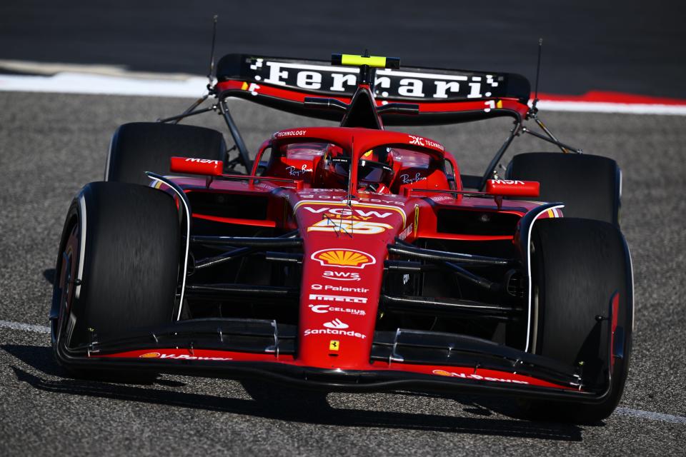 Carlos Sainz getting to grips with the Ferrari SF-24 (Getty Images)