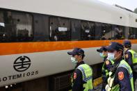 Day after train derailment in eastern Taiwan