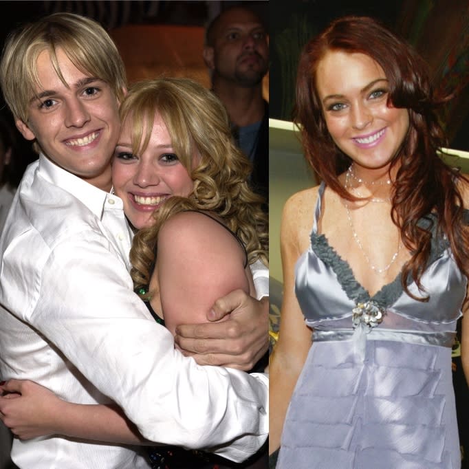 Aaron Carter, Hilary Duff, & Lindsay Lohan