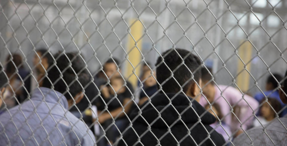 A view of inside a U.S. Customs and Border Protection detention facility in Rio Grande City, Texas, last month. (Photo: Handout . / Reuters)