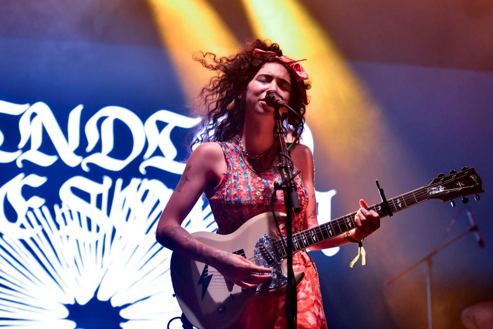 Indigo De Souza performing during Bonnaroo in 2022.