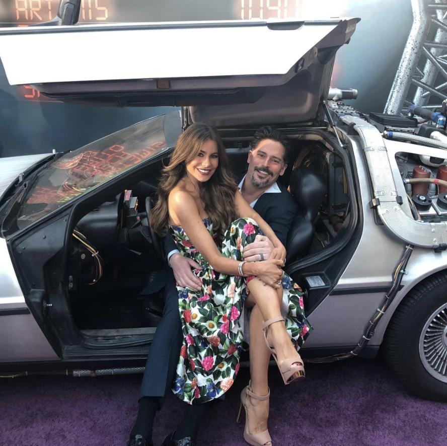 <p>The actor snuggled with his sexy wife, Sofia Vergara, in a fancy Delorean at the premiere of the new film <em>Ready Player One</em>. Naturally, Manganiello threw it back to the classic ’80s flick <em>Back to the Future</em>, by posting the quote: “When this baby hits 88 miles an hour you’re gonna see some serious s***!” (Photo: <a rel="nofollow noopener" href="https://www.instagram.com/p/Bg0FWvJjeIH/?taken-by=joemanganiello" target="_blank" data-ylk="slk:Joe Manganiello via Instagram;elm:context_link;itc:0;sec:content-canvas" class="link ">Joe Manganiello via Instagram</a>) </p>