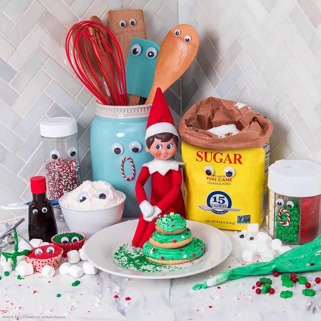 Elf on the Shelf Baking Cookies for Santa (or Your Kids)