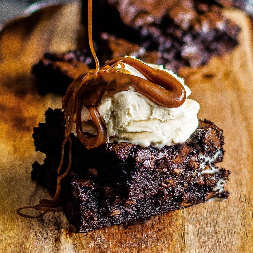 Double Chocolate Salted Caramel Brownies