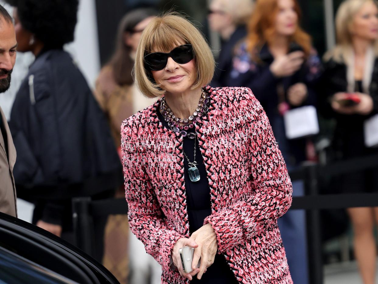 Anna Wintour at the Chanel Womenswear Fall/Winter 2024-2025 show during Paris Fashion Week 2024.