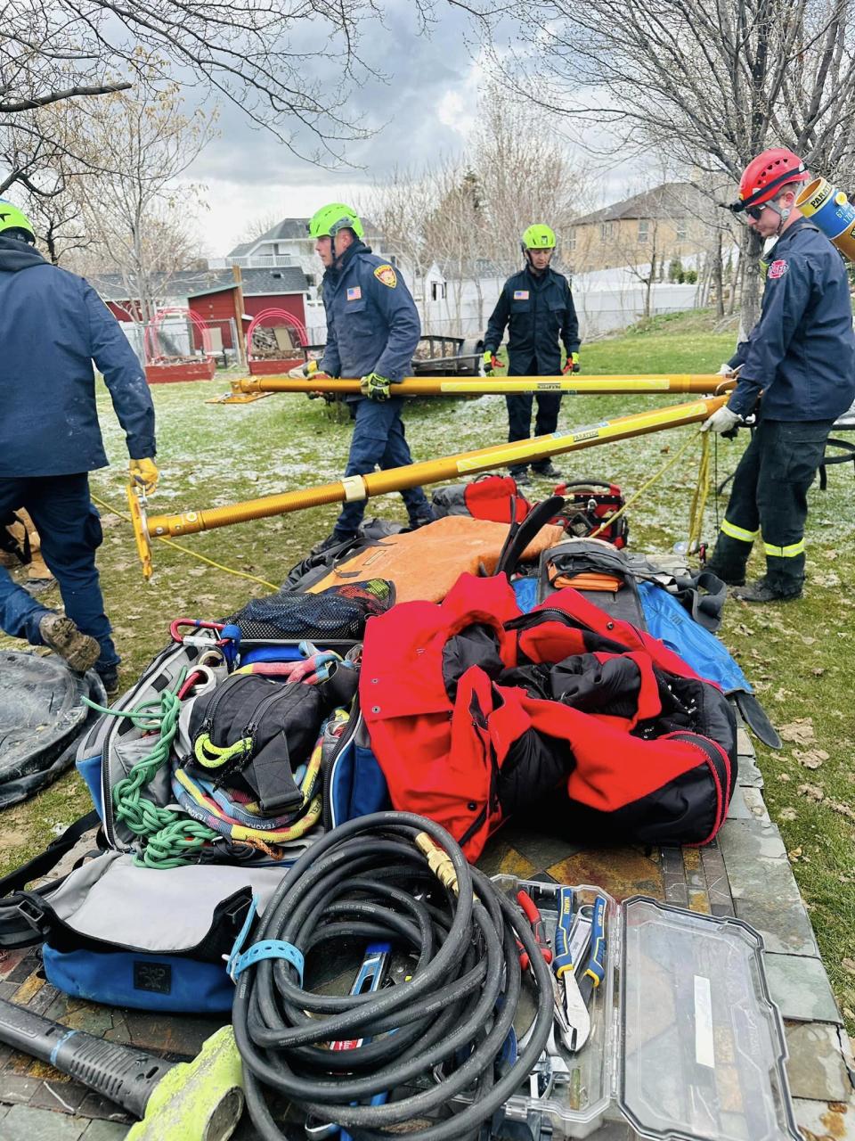 Just after 1 p.m. on March 26, 2024, officials with the American Fork Police Department were dispatched to a reported trench collapse that partially buried one man. The man was taken to the hospital after he was rescued from the trench. (Courtesy: American Fork Fire & Rescue)