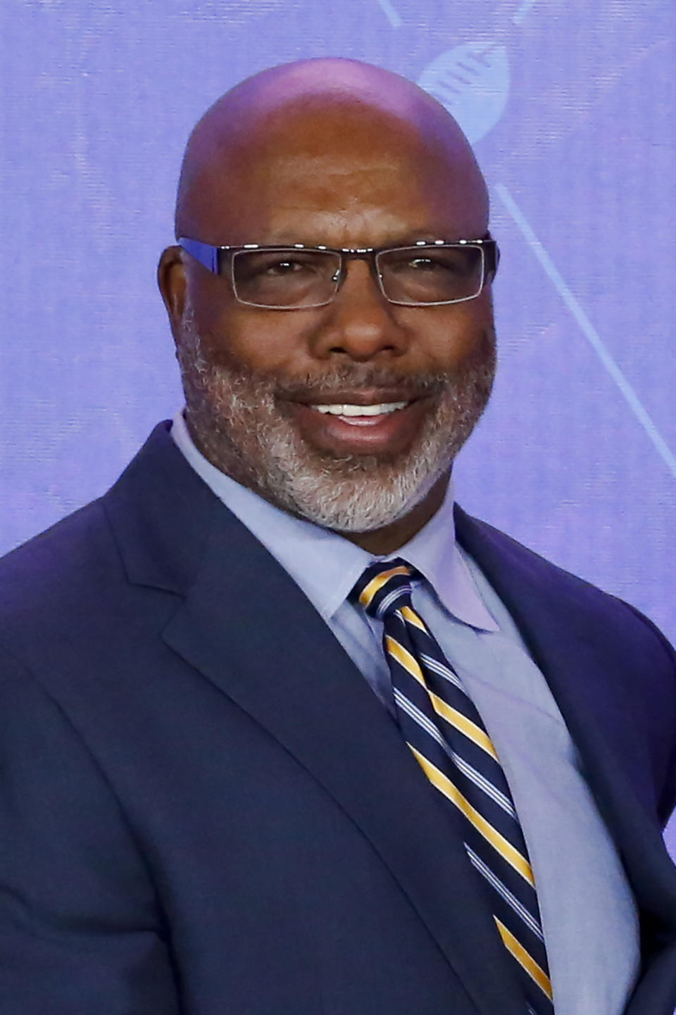 FILE - In this Aug. 6, 2016, file photo, former NFL player Donnie Shell smiles during induction ceremonies for former teammate Tony Dungy (not shown), in Canton, Ohio. Donnie Shell knew he was ahead of his time. It's why the Pittsburgh Steelers safety never worried about whether he'd get into the Hall of Fame. His long wait ended this week, when he got the call more than 30 years after playing his final game. (AP Photo/Gene J. Puskar)