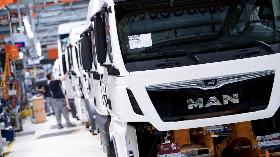 Der Lastwagenbauer MAN ist seit langem mäßig profitabel. Er gehört zur VW-Lkw-Tochter Traton.