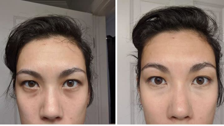 A non-cakey concealer that masks under eye circles