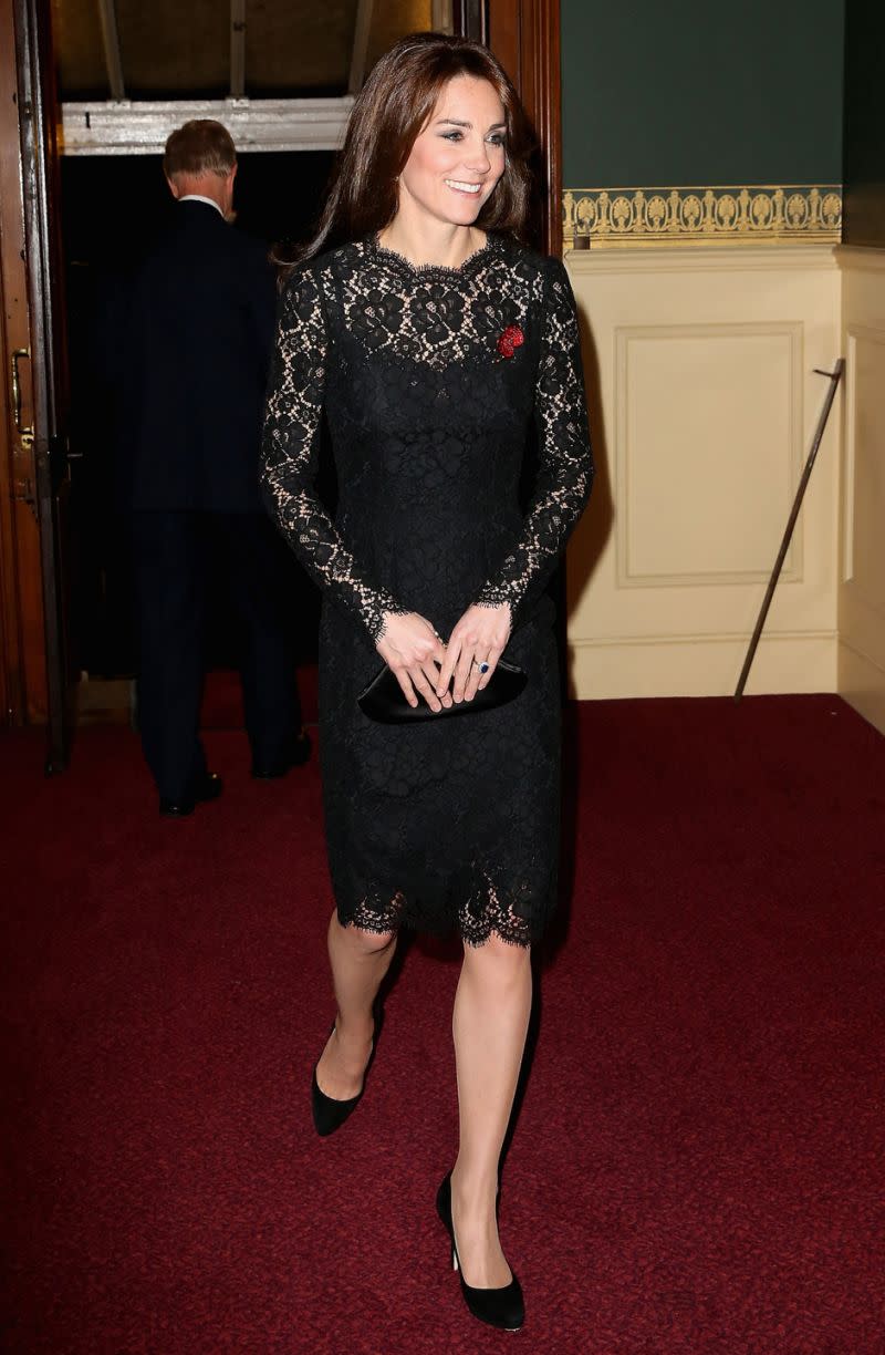 Kate Middleton in Dolce & Gabbana celebrating the Festival of Remembrance at the Royal Albert Hall. 