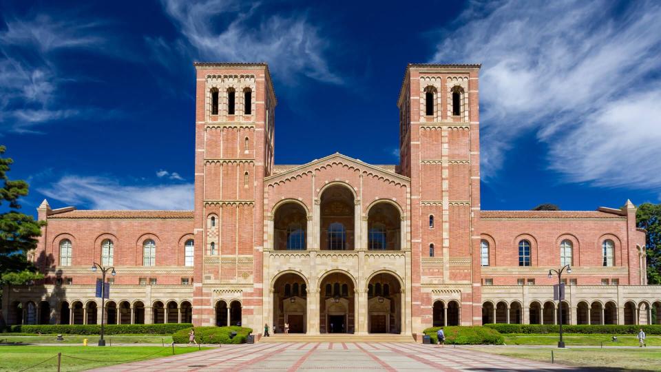 Los Angeles, United States - October 4, 2014: Royce Hall on the campus of UCLA.