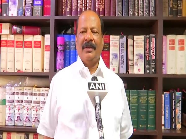 Sampath Raj's lawyer Balan speaking to ANI in Bengaluru on Tuesday. Photo/ANI