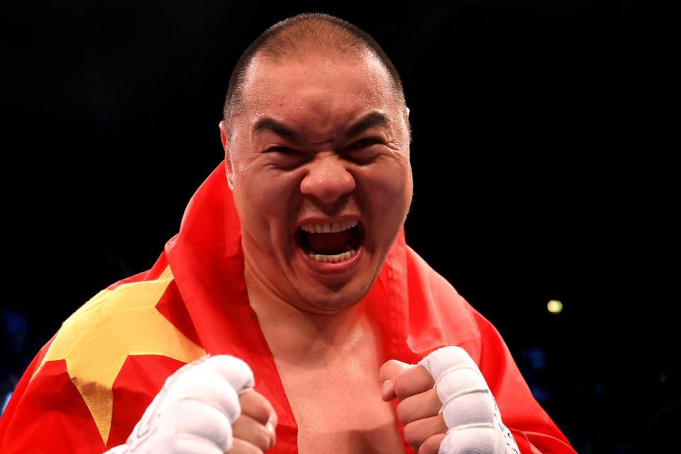 Zhang often boasts of his ‘Chinese power’ after winning fights (Getty Images)