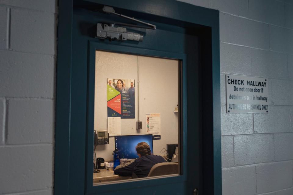 An office inside a county jail