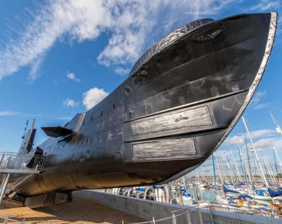 <p>Not only can you hold your evening ceremony onboard a real boat, but you can also get five star caterers arranged at the same time. The Royal Navy Submarine Museum gives you great panoramic harbour views and can accommodate up to 200 guests. You can even replicate a Titanic-esque couple photo at the end of the night.<br><em>[Photo: RNSM]</em> </p>