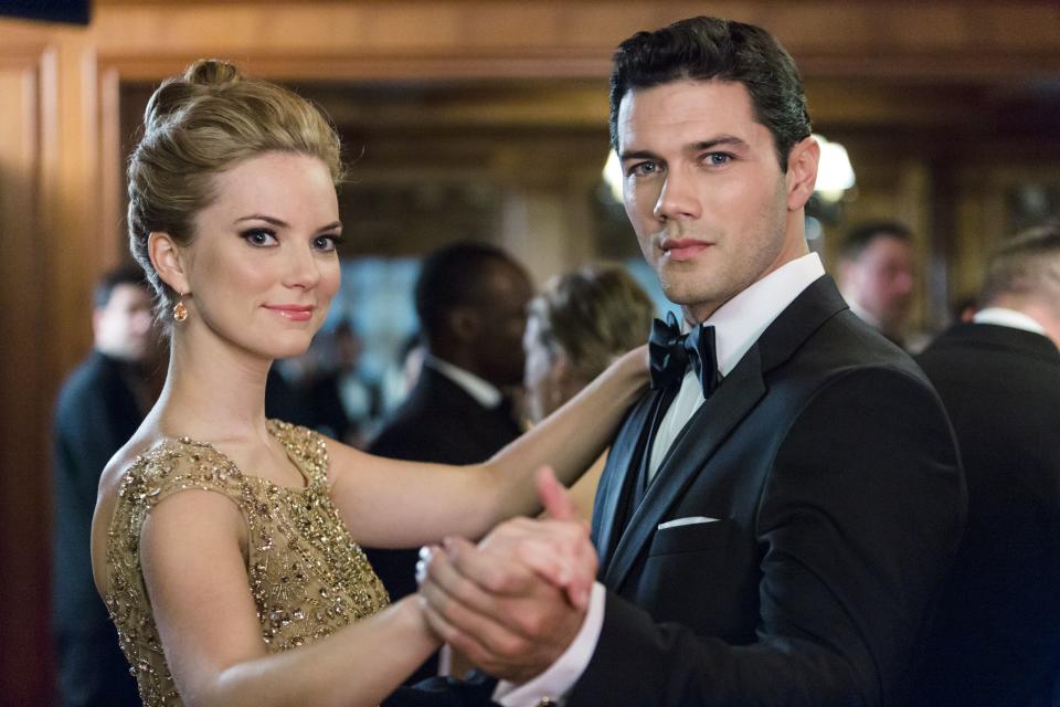 Cindy Busby and Ryan Paevey in “Unleashing Mr. Darcy.”