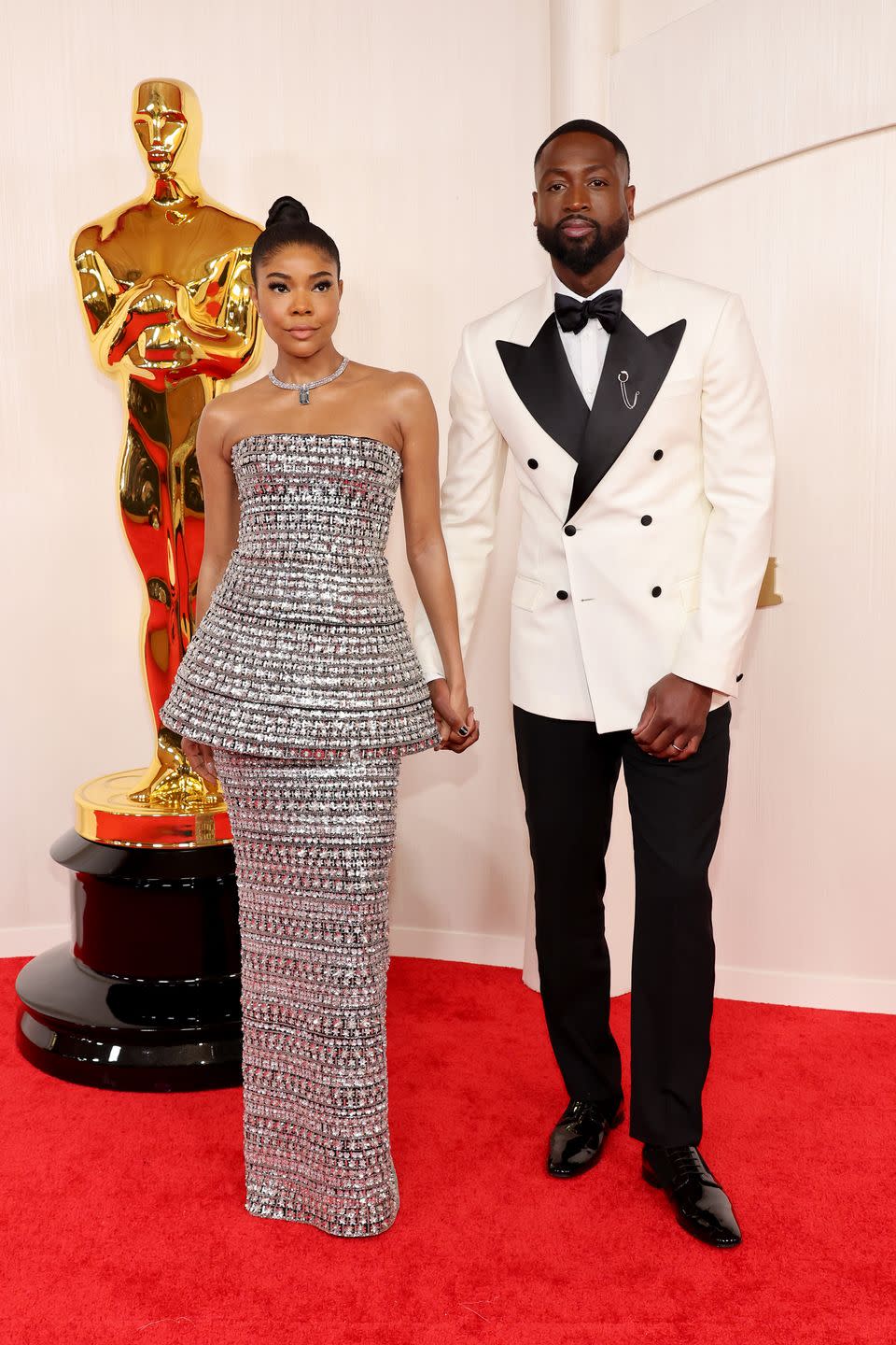 hollywood, california march 10 l r gabrielle union wade and dwyane wade attend the 96th annual academy awards on march 10, 2024 in hollywood, california photo by mike coppolagetty images