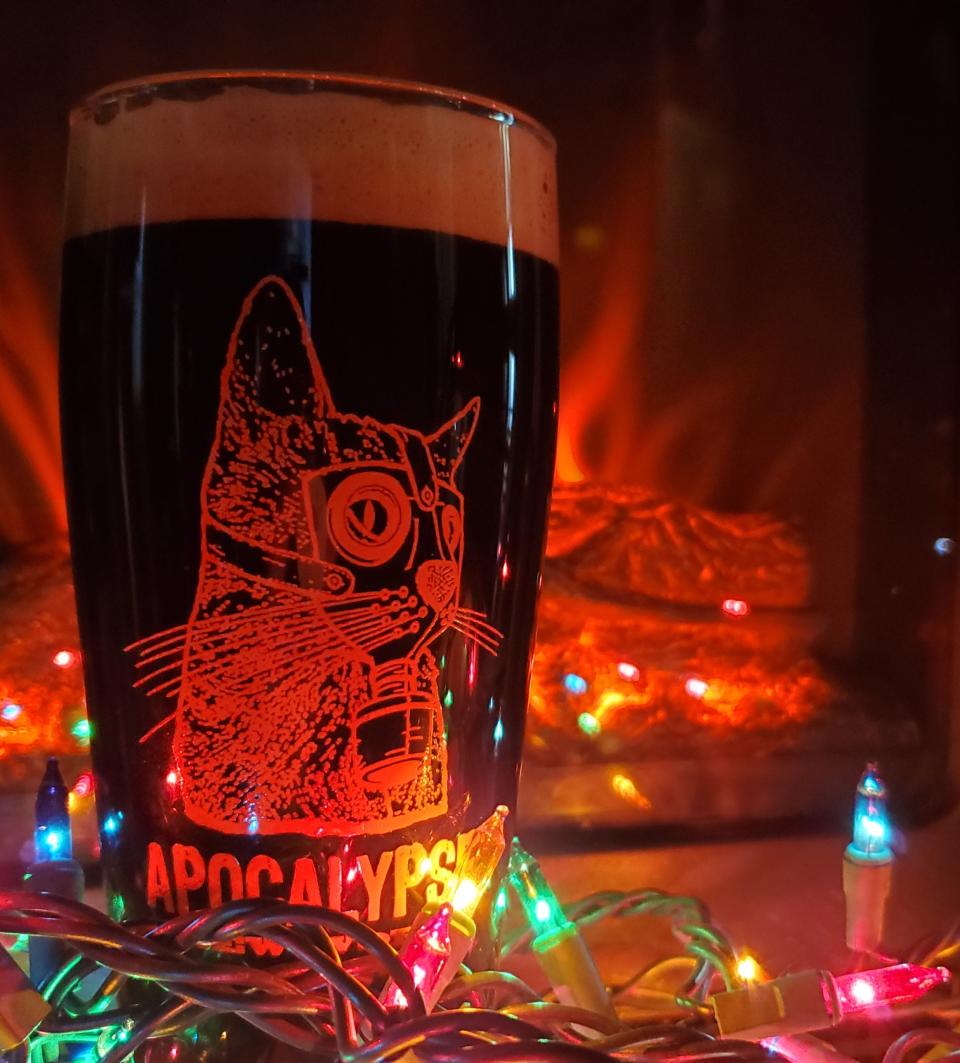 Apocalypse Brew Works brewed its signature milk stout, Solstice Stout, then aged it in at the Rabbit Hole Distillery Cave Hill bourbon barrel for four months. The result is Fauver's Far Out Stout, a rich, complex-flavored stout that can't be found anywhere else.