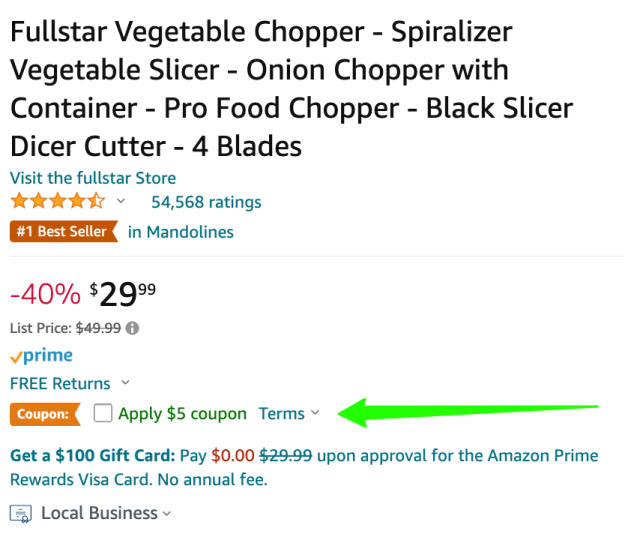 The Fullstar Vegetable Chopper is currently 40% off