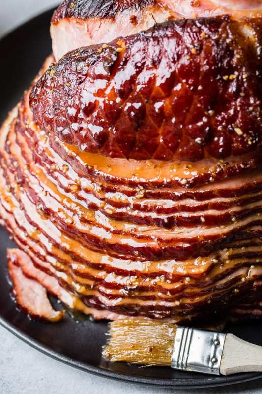 <p>Oh Sweet Basil</p><p>This garlic honey mustard ham is so easy, but so flavorful! Perfect for Easter or any holiday meal!</p><p><strong>Get the recipe: <a href="https://ohsweetbasil.com/garlic-honey-mustard-ham-recipe/" rel="nofollow noopener" target="_blank" data-ylk="slk:Garlic Honey Mustard Ham;elm:context_link;itc:0;sec:content-canvas" class="link rapid-noclick-resp">Garlic Honey Mustard Ham</a></strong></p>