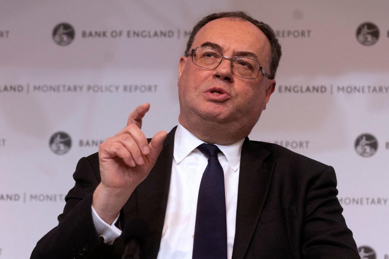interest rates Governor of the Bank of England Andrew Bailey. Photo: Dan Kitwood/AFP via Getty
