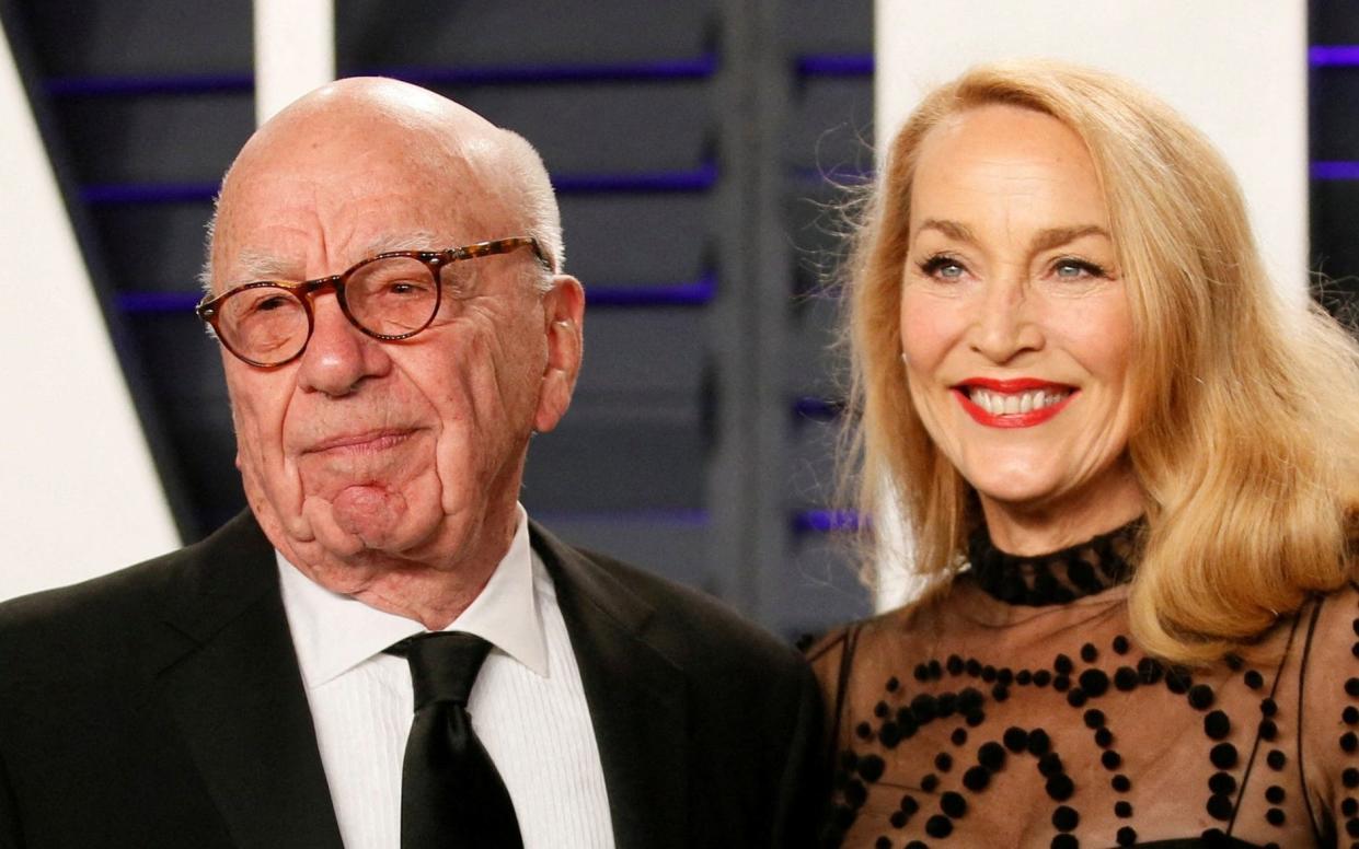  Rupert Murdoch and Jerry Hall in 2019 - Danny moloshok/Reuters