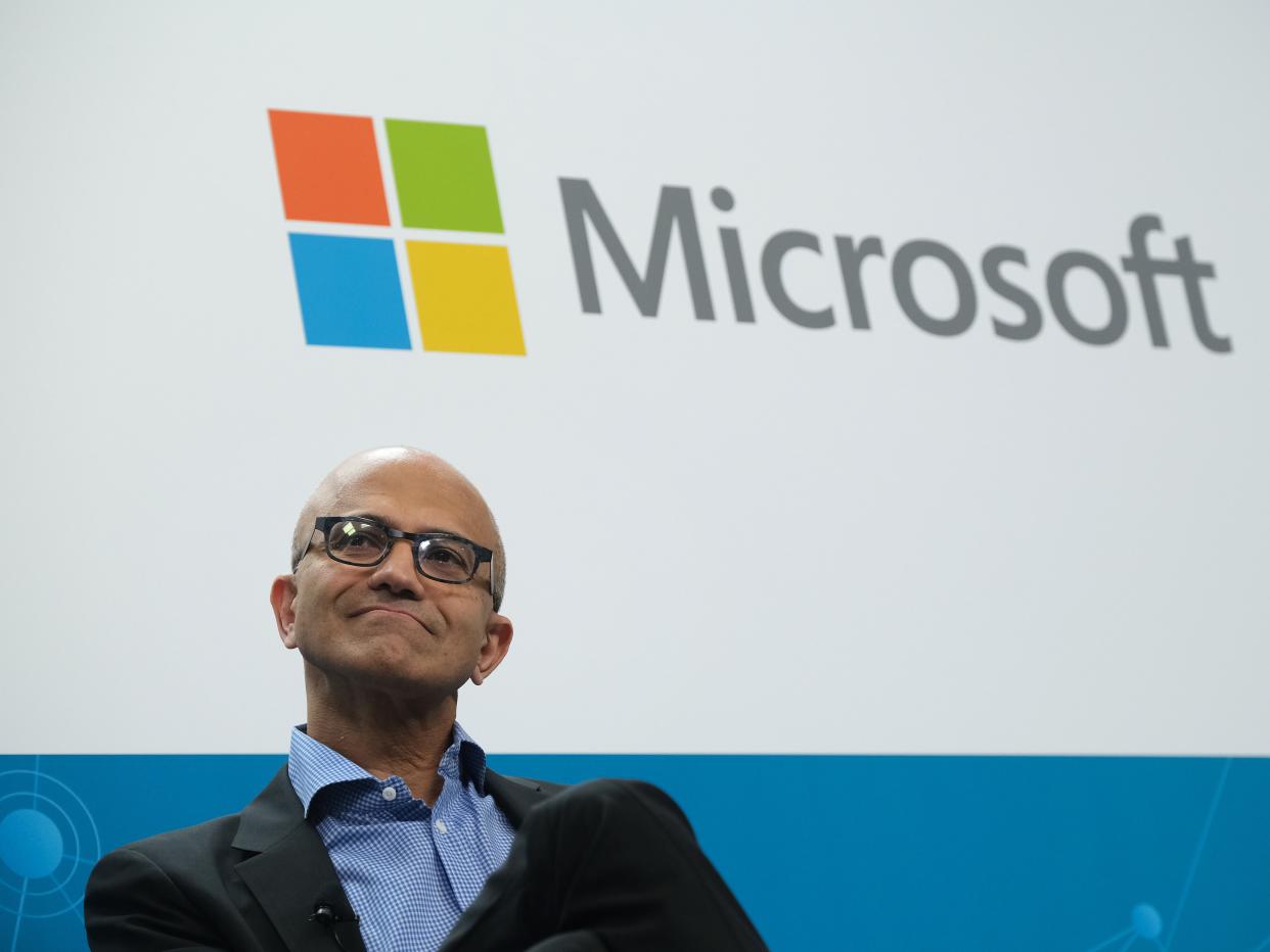 Satya Nadella, CEO of Microsoft.