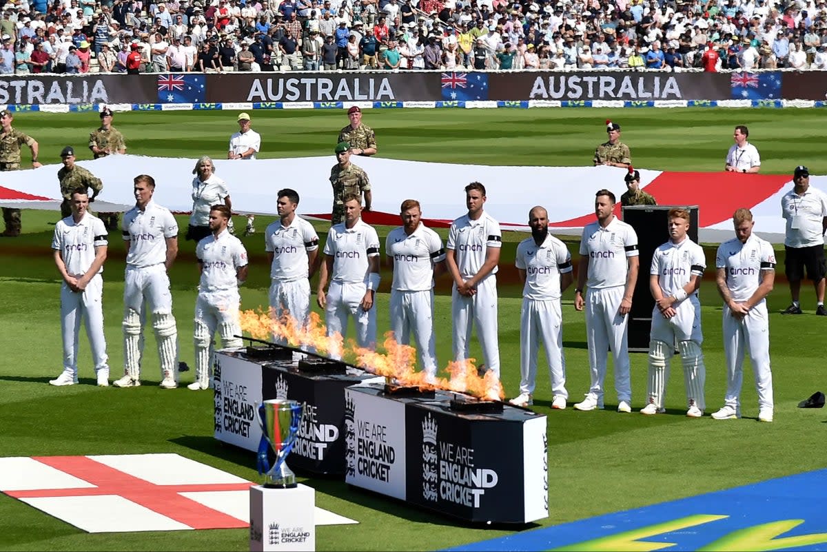 A minute’s silence was held at Edgbaston on Friday morning   (AP)