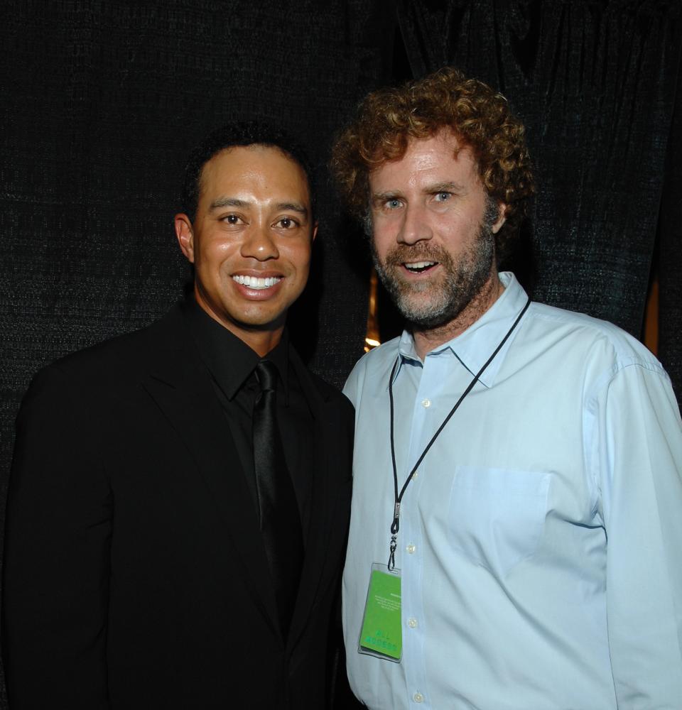 Tiger Woods and Will Ferrell during Tiger Wood's 10th Annual "Tiger Jam" at Mandalay Bay Resort & Casino in Las Vegas, Nevada, United States. Exclusive (Photo by Lester Cohen/WireImage)