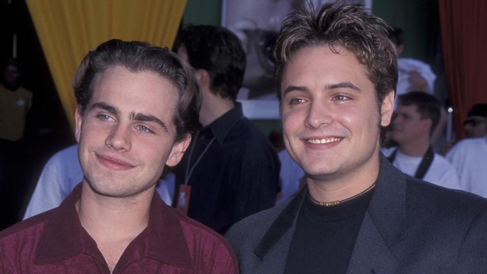 Rider Strong and Will Friedle walk the red carpet at the 1999 Toy Story premiere