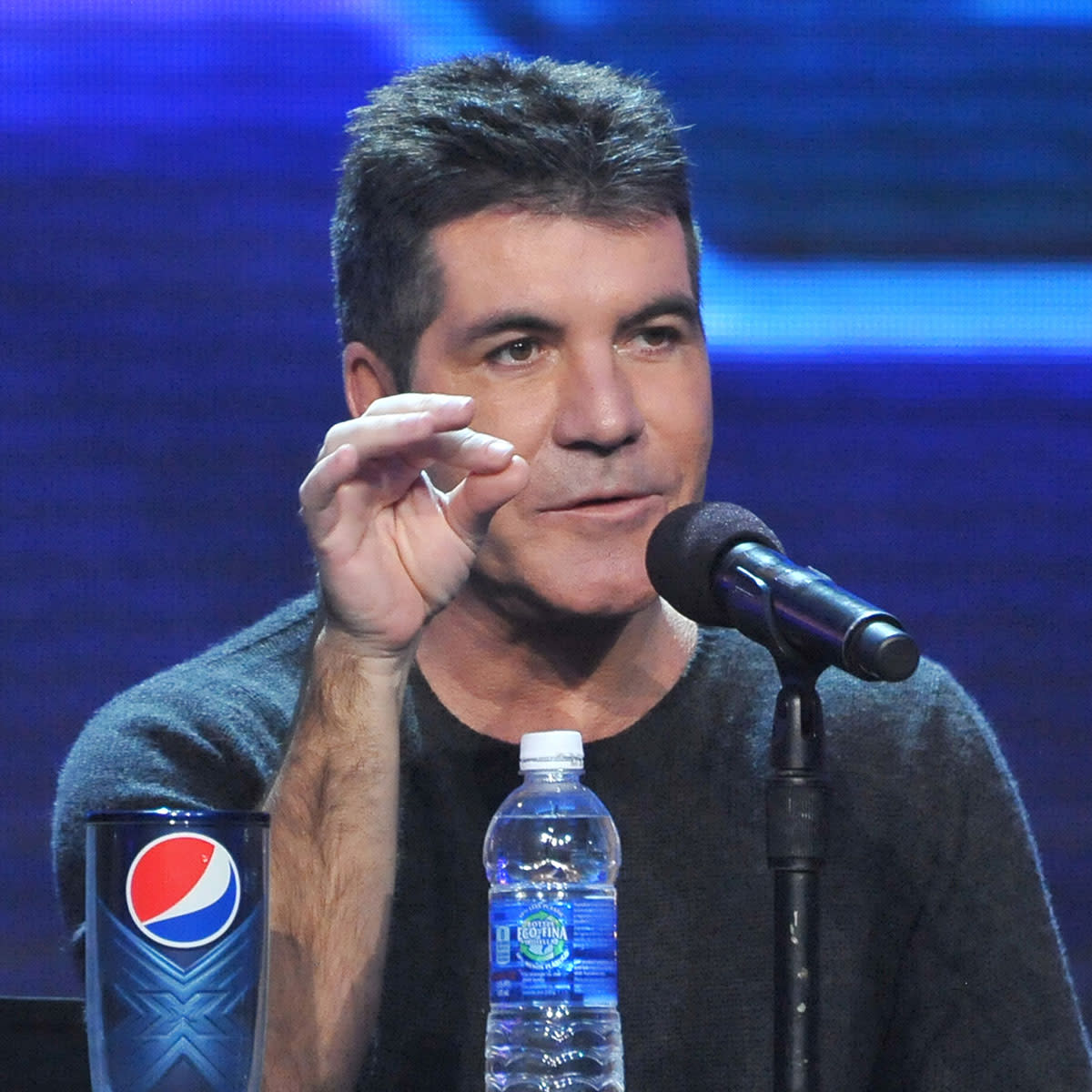 Simon Cowell speaking X Factor