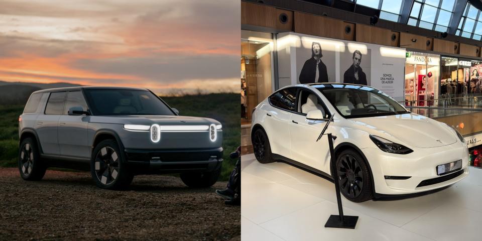 The Rivian R2 SUV and the Tesla Model Y