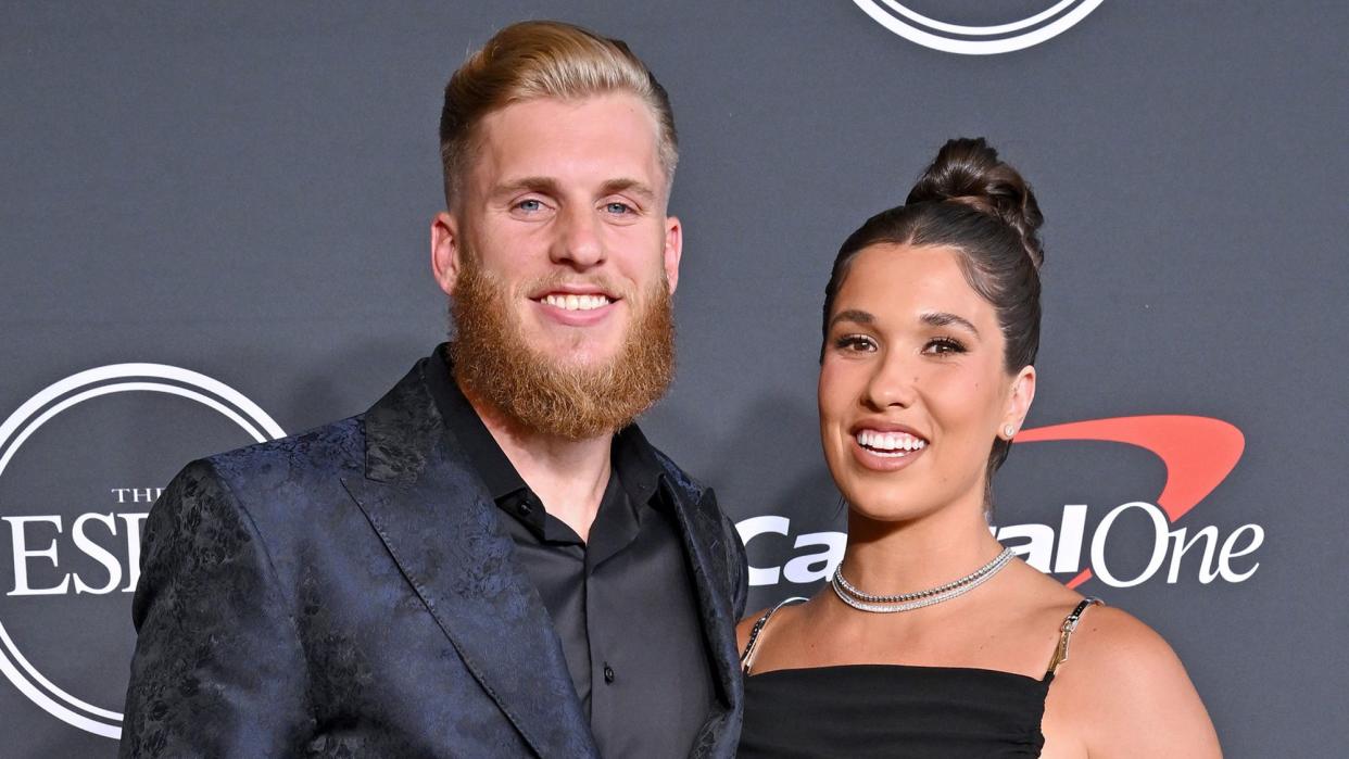 Cooper Kupp and Anna Marie Kupp attend the 2022 ESPYs at Dolby Theatre on July 20, 2022 in Hollywood, California